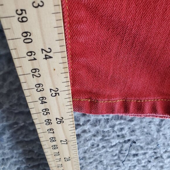 Current / Elliott Jeans Womens 28 Red Mid-Rise Skinny Fit Stretch Denim - Picture 5 of 10